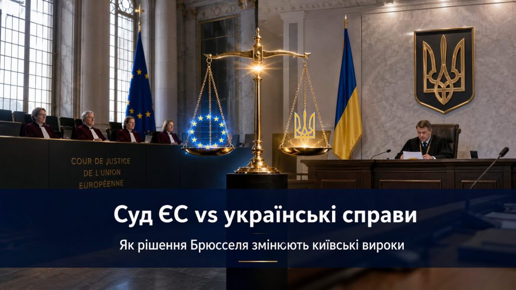 Рішення Суду ЄС в українських справах: вже не теорія