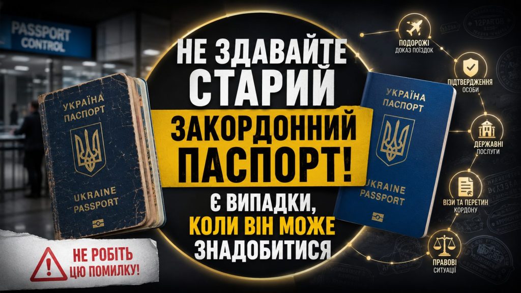 Старий і новий закордонний паспорт України поруч - чинна шенгенська віза у старому