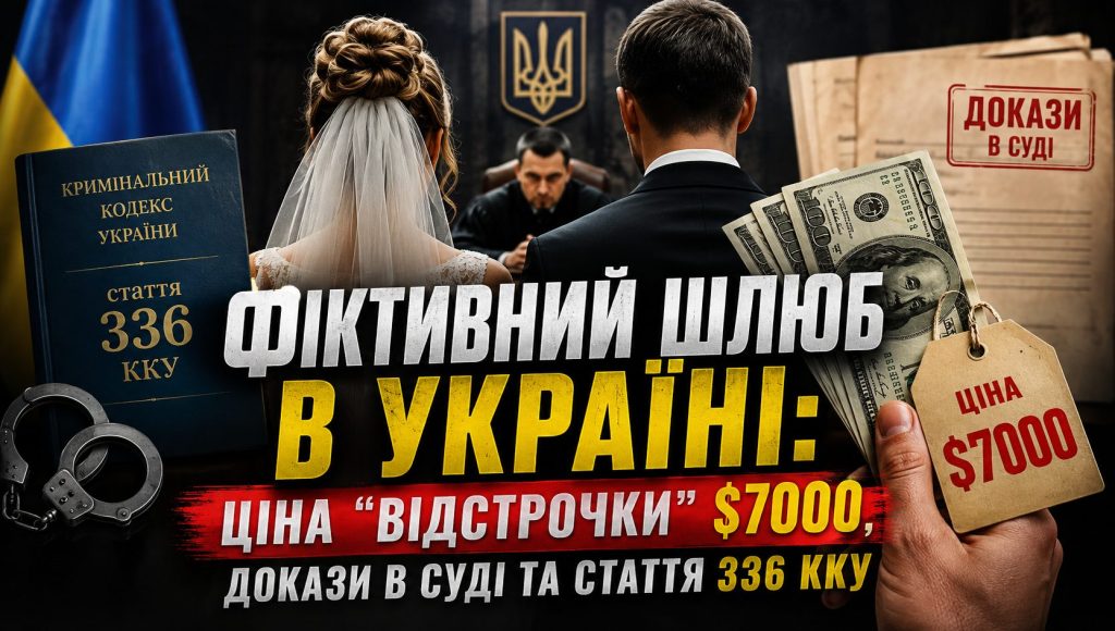 Фіктивний шлюб в Україні - судові докази, стаття 336 ККУ та майнові наслідки