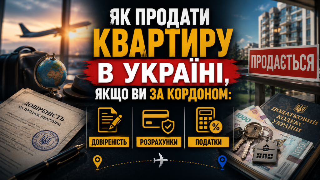 Продаж квартири в Україні, якщо власник за кордоном