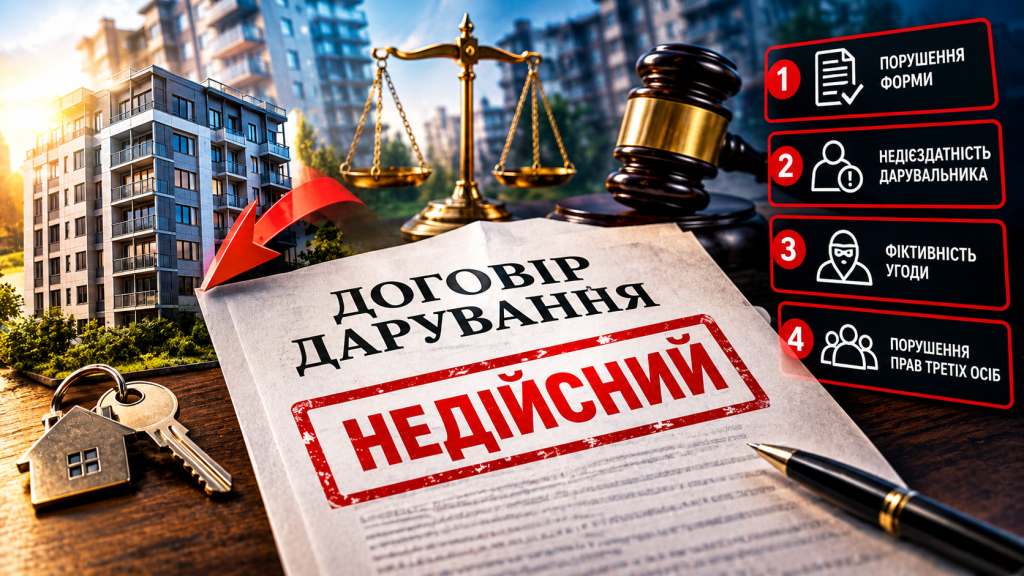 Договір дарування недійсний - Верховний Суд України, чотири механізми оскарження